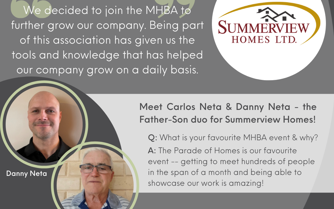 MHBA Monthly Member Profile – February (Summerview Homes Ltd)